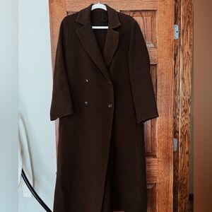 Jenni Kayne Olivia Wool Blend Coat in Chocolate